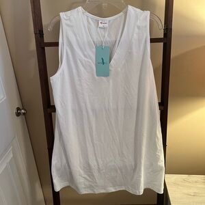 White Sleeveless Top